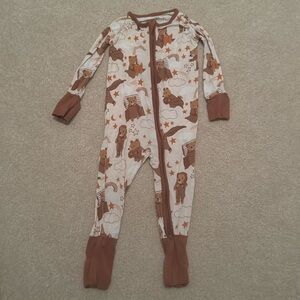 Little Sleepies size 6-12M bear pajamas